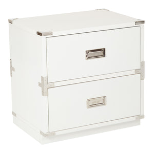 OSP Home Furnishings Wellington 2-Drawer Cabinet White