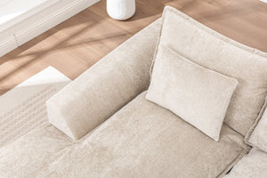 English Elm 103" Cloud Sectional Couch - Reversible L-Shaped Modular Sofa For Stylish Living Room Comfort W1170S00040