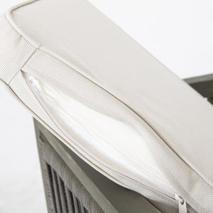 English Elm Christopher Knight Home® - 4-Pieces Acacia Wood Patio Furniture Set with Grey Rope & Beige Cushions, Weatherproof Deep Seating Set N780P171148F