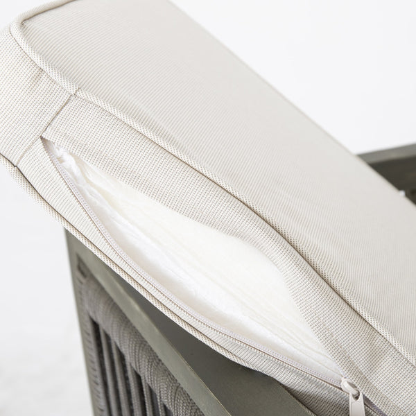 English Elm Christopher Knight Home® - 4-Pieces Acacia Wood Patio Furniture Set with Grey Rope & Beige Cushions, Weatherproof Deep Seating Set N780P171148F