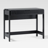 Holmes Modern Lift Top Standing Desk with Reeded Drawer Black WEHOL42OS2BL0 Walker Edison