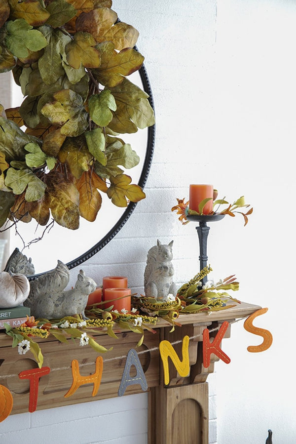 English Elm Set Of 2 Rustic Resin Squirrels - Charming Fall Decor For Thanksgiving, Harvest Festivals & More! W2078P246117-GIGA