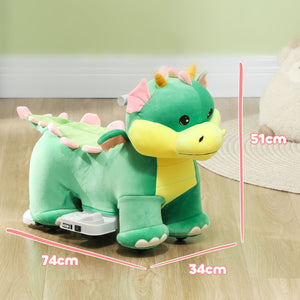 English Elm Qaba Triceratops Toddler Ride on Toy 6v Battery Powered Dinosaur Car with Music W2225P249819