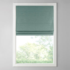 English Elm Printed Faux Silk Room Darkening Cordless Roman Shade | OEKO-TEX, Thermal Foam Backing, Easy Care B035129684