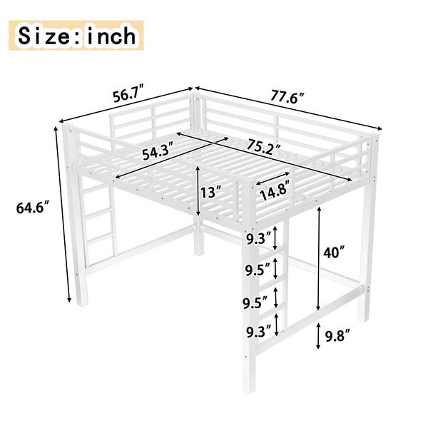 English Elm Twin Floor Bed Solid Pine Frame with Guardrails and Door for Safe Kid Sleep W1580P435707