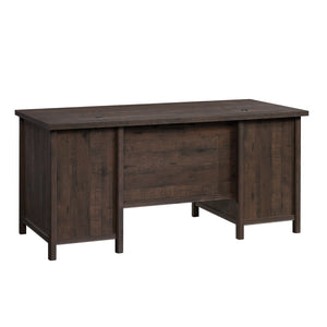 English Elm Executive Desk - Warm Brown Finish With Ample Storage, Cable Management & Durable Design For Home Office B356P402585