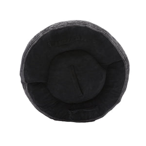 English Elm Bean Bag Sofa Oversized Corduroy Floor Lounge Chair with Armrests Pillows Foam Fill Dark Gray W395P426814