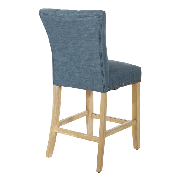 OSP Home Furnishings Preston 24" Counter Stool Milford Indigo