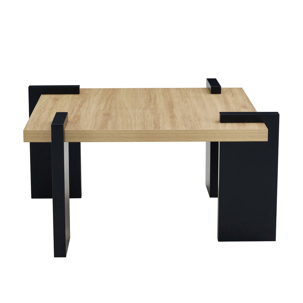 English Elm Natural Wood-Colored Mdf Coffee Table - Modern Minimalist Design For Compact Living Spaces, 31.5" W3226P279059