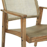 OSP Home Furnishings Lavine Cane Armchair Rustic Natural