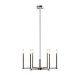 INK+IVY Renzetti Traditional 6-Light Contemporary Candelabra Styled Chandelier II150-0132 Silver