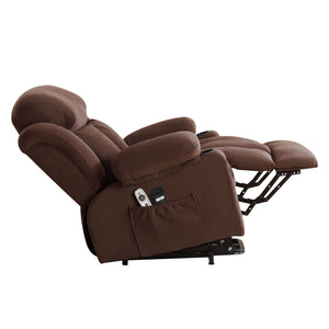 English Elm Power Lift Recliner with Heated Lumbar Massage and Usb Port for Senior Living W1521P455686
