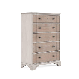 A.R.T. Furniture Alcove Drawer Chest: Elegant Storage Solution With Five Drawers, Cedar Lining, And Vintage Charm Light Brown, White Acacia Solids,Maple Veneers,Metal 321150-2801