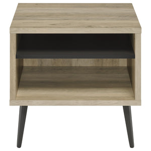 English Elm Fletcher Gloss White Lacquer Coffee and End Table Set for Modern Living Rooms B062S01689