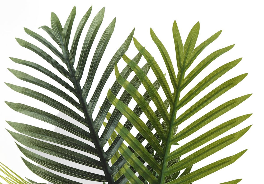English Elm Artificial 28" Tall Palm Tree - Real Touch Faux Greenery In White Pot For Home Or Office Decor B2710P220022