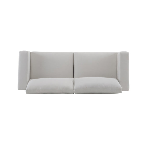 English Elm Package Three Seat Woven Fabric Sofa Scandinavian Minimalist White Living Room N767P240700B