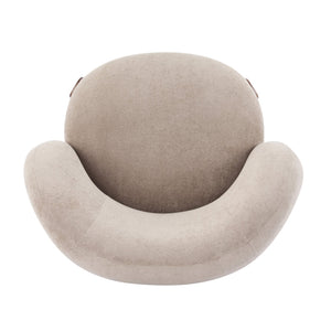 English Elm Christopher Knight Home® - Cozy Wingback Armchair with Plush Bouclé Upholstery, Solid Wood Legs, Ergonomic Support, Timeless Style Light Brown 33.5 L x 25.5 W x 21.5 H N776P298155W