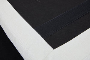 English Elm Linen Armless Dining Chair with Casters and Hidden Seat Storage, Smooth Mobility & Versatile Use Ivory W2069P288875