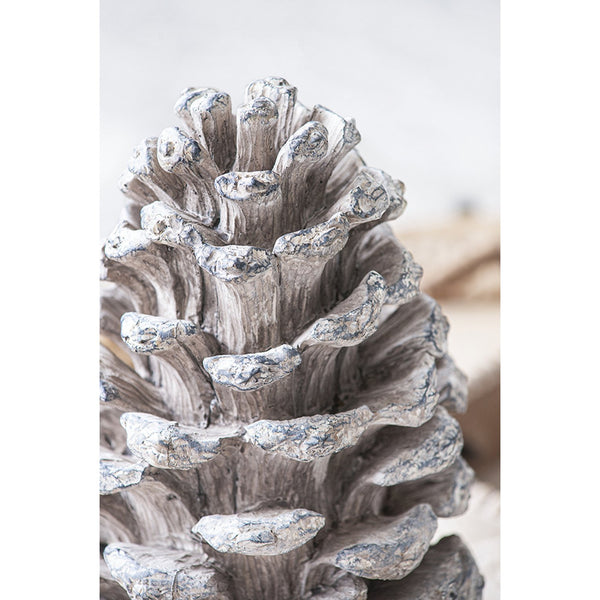 English Elm Set of 2 Polyresin Pinecone Sculptures Woodland Accent Decor for Mantel or Console W2078P360995