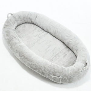English Elm Human Dog Bed Oversized Memory Foam Floor Lounger with Plush Surface and Storage Pocket W2705P255385
