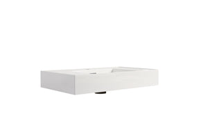 English Elm 30 Resin Gel-Coated Bathroom Basin Vanity Top, 30" White Durable Scratch-Resistant Modern Design W1972P186772