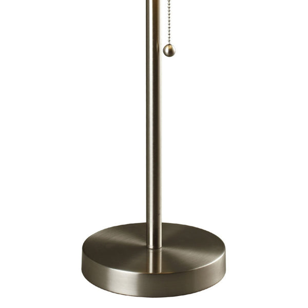 English Elm 33" Tall Metal Table Lamp – Mid-Century Retro Style With Removable Grey And Green Fabric Shade B072116058