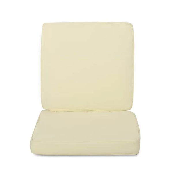 English Elm Christopher Knight Home® - Carolina Club Chair & Loveseat Cushion Set - Cream, Water-Repellent, Plush Support, Easy Care N775P270159C