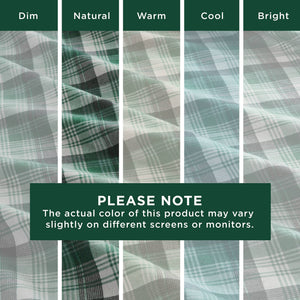 English Elm 4 Pcs Cozy Green Plaid Full Sheet Set – Soft 100% Cotton Flannel For Warmth & Everyday Comfort B035P319784