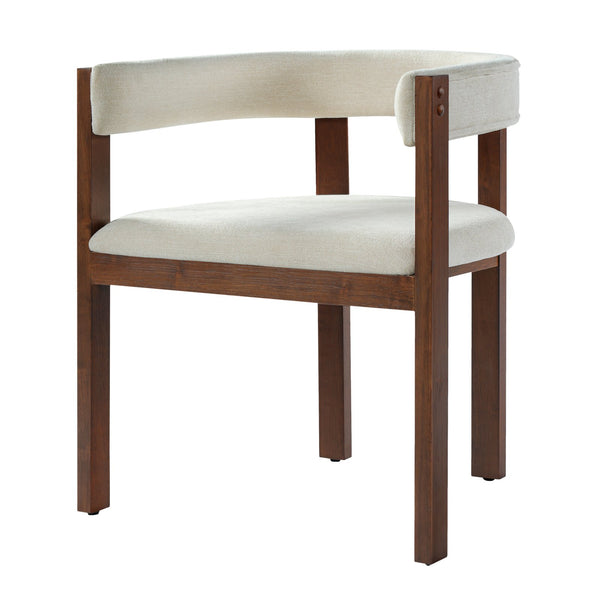 English Elm Bar Stools Set of 2 Rubberwood Barrel Back Counter Height Kitchen Island Seating Beige N771P375072D