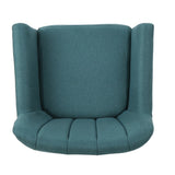 Christopher Knight Home® - Noble House - Merel Mid Century Modern Dark Teal Fabric Club Chair