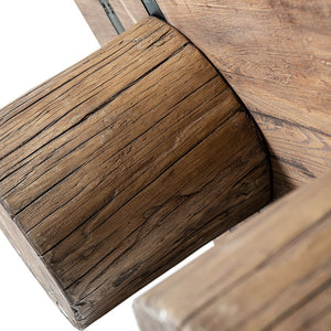English Elm Arbor Reclaimed Elm Plinth Coffee Table Solid Wood Farmhouse Living Room Accent B2719P474446