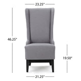 Christopher Knight Home® - Noble House - Callie Light Grey Fabric Dining Chair