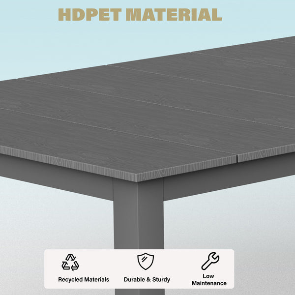 English Elm A Versatile Outdoor Dining Table For Patios, Balconies & Gardens - Durable, Low-Maintenance Design T3898P371399