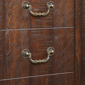 English Elm Retro TV Stand Mid-Century Console for 65" TVs with Glass Door Storage, Adjustable Shelves & Cable Management Espresso W2275P210044