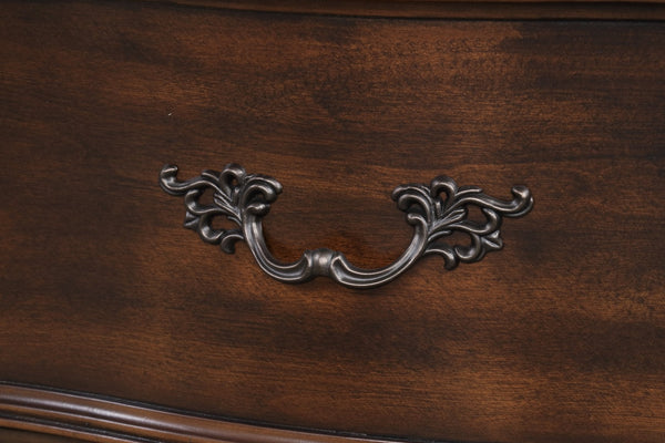 English Elm Lyon G07100-N Nightstand with Velvet-Lined Top Drawer, 3 Smooth-Glide Drawers, Ready-to-Use Wood Piece Cherry 36 L x 21 W x 33 H B078P301575