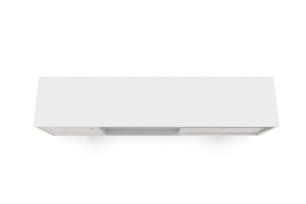 English Elm Liberty 71" TV Stand with Mid-Century Splayed Legs, Wire Management, Drawer & Cubby Storage White B365P398398