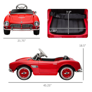 English Elm Aosom Bmw 507 Licensed Kids Ride on Car 12v with Remote Control and Suspension W2225P229306