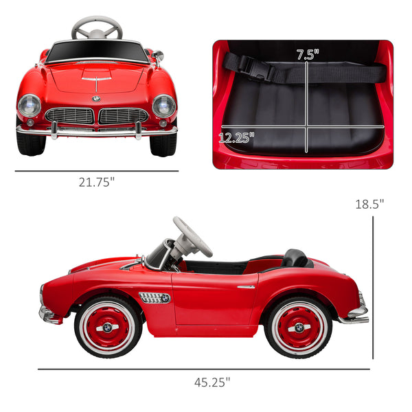 English Elm Aosom Bmw 507 Licensed Kids Ride on Car 12v with Remote Control and Suspension W2225P229306