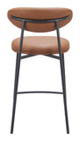 Rorun Counter Stool - Set of 2 Brown 110337 Zuo Modern