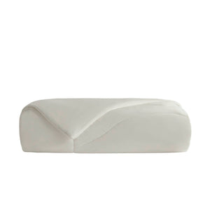 English Elm 1-piece Reversible Tencel Fill Comforter with Sculptural Weave for Full Queen Beds White B035P408273