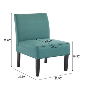 English Elm Accent Chair with Rubberwood Legs Plush Upholstery for Modern Living Spaces N771P218155L