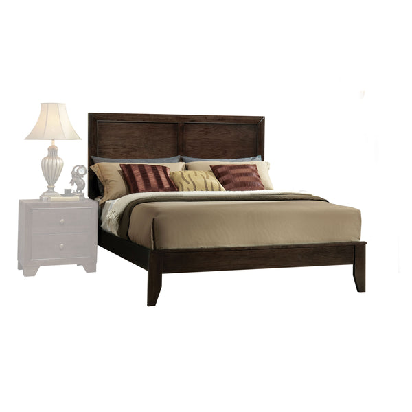 English Elm Madison Solid & Composite Wood Queen Bed with Raised Molding Headboard, Low Profile Footboard, 660lb PMID Espresso 86 L x 8 W x 4 H B2726S00417
