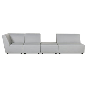 English Elm Cleo Outdoor Modular Deep Seat Armless Chair Olefin Fabric Patio Lounge Piece B2719P245984