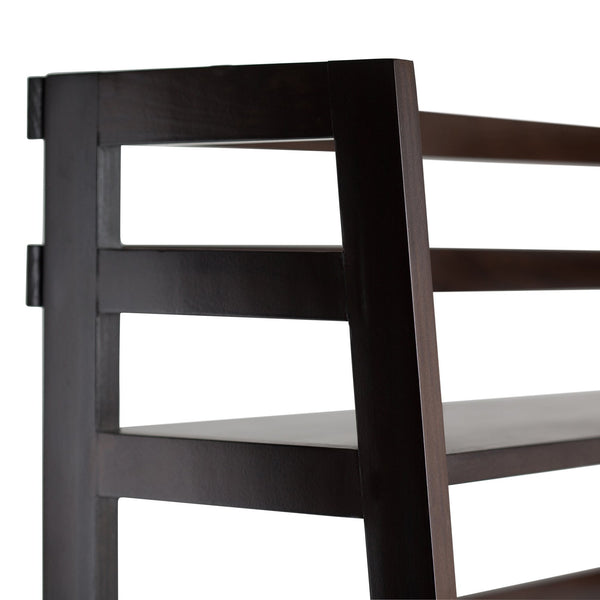 English Elm Acadian Handcrafted Ladder Shelf Bookcase In Rich Brunette Brown – Stylish Storage For Any Room B136P159413