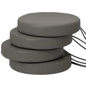 English Elm Soft Round Dining Chair Cushions Set of 4 with Washable Covers and Foam Padding T3971P443095