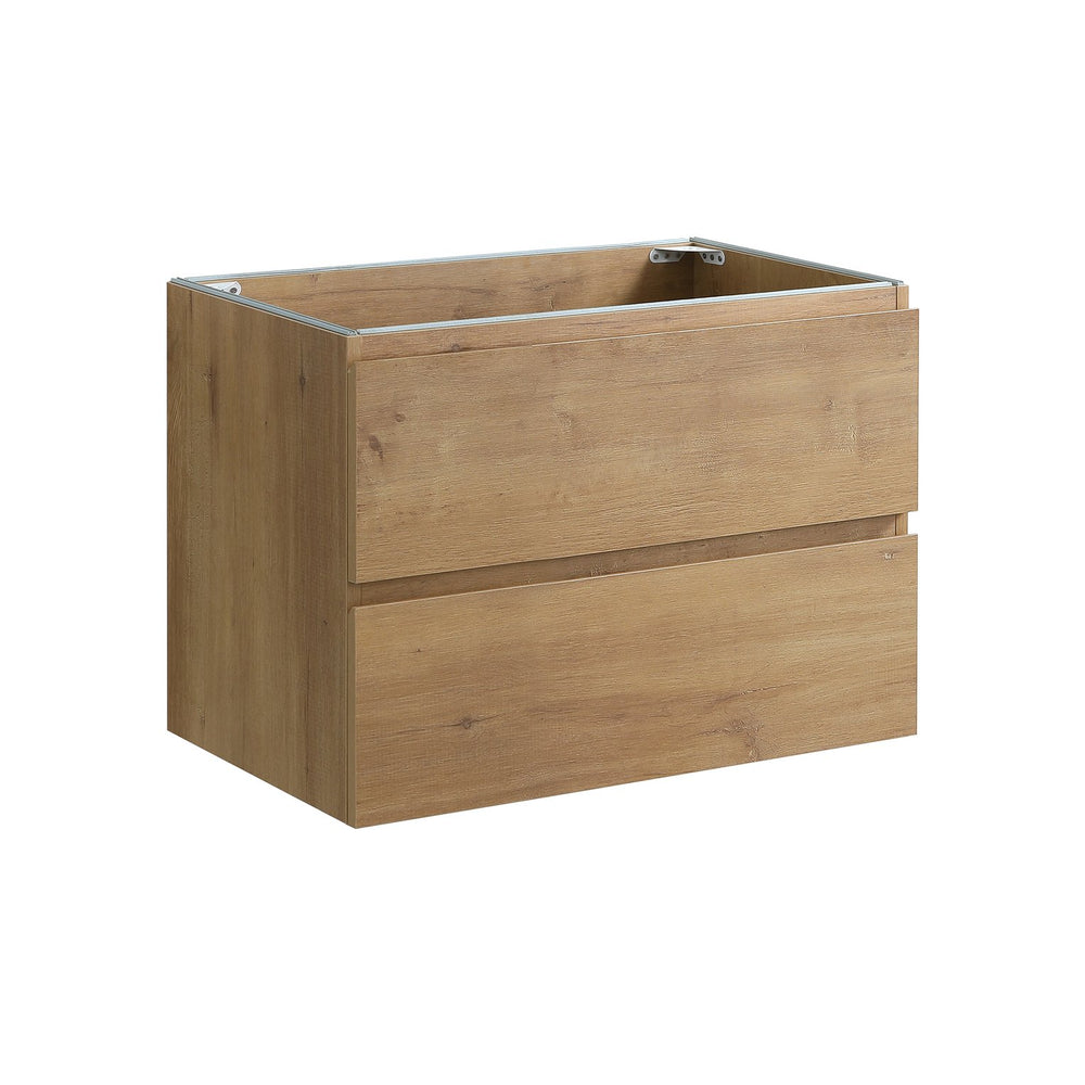 English Elm Alice30-106, Wall Mounted Oak Bathroom Vanity Cabinet Two Soft Close Drawers Basin Free W1865P488148