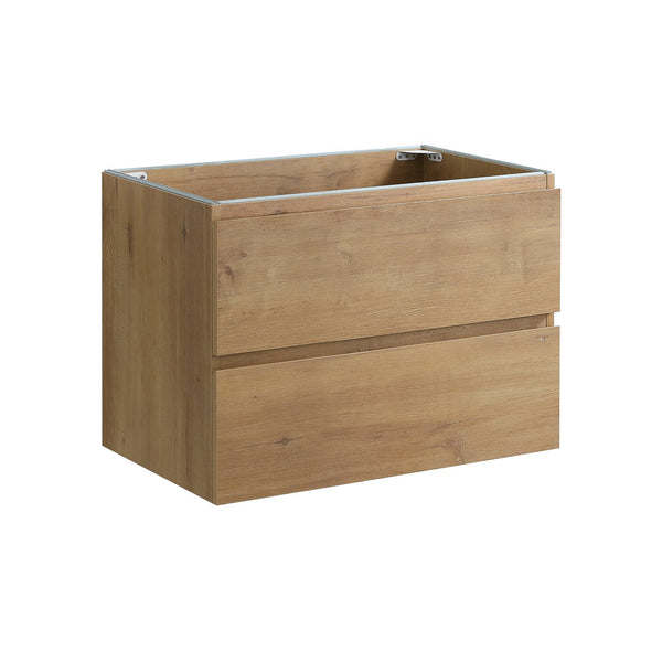 English Elm Alice30-106, Wall Mounted Oak Vanity Cabinet Two Soft Close Drawers Basin Free W1865P147102
