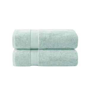 English Elm 2 34x68" Bath Sheets 2PK - Ultra-Soft 100% Cotton Absorbent Towels, Seafoam Luxury Spa Set B035P319791