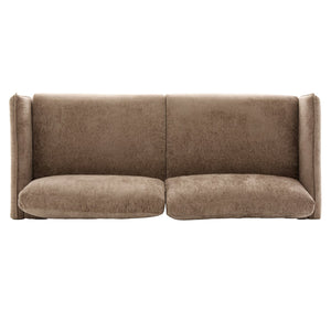 English Elm Modern Chenille Loveseat with Pocket Spring Cushions and Rubberwood Legs for Living Room N763P347228D