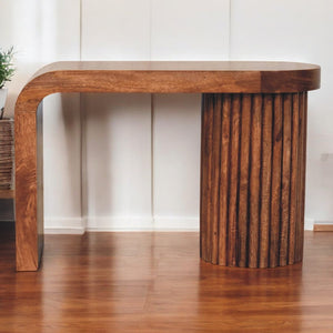 English Elm Solid Mango Wood Coffee Table Terrazzo Top Artisan Handcrafted Bohemian Living Room B182P279256